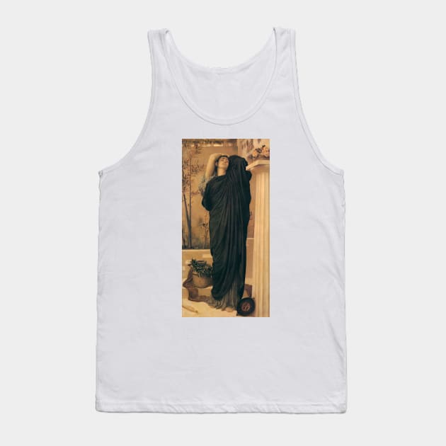 Electra At The Tomb Of Agamemnon by Frederic Leighton Tank Top by Classic Art Stall